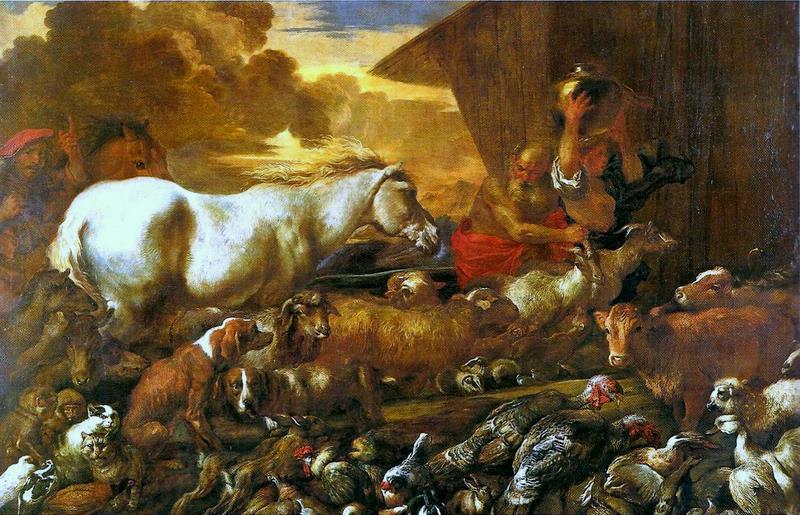 CASTIGLIONE, Giovanni Benedetto Entrada dos Animais na Arca de Noe